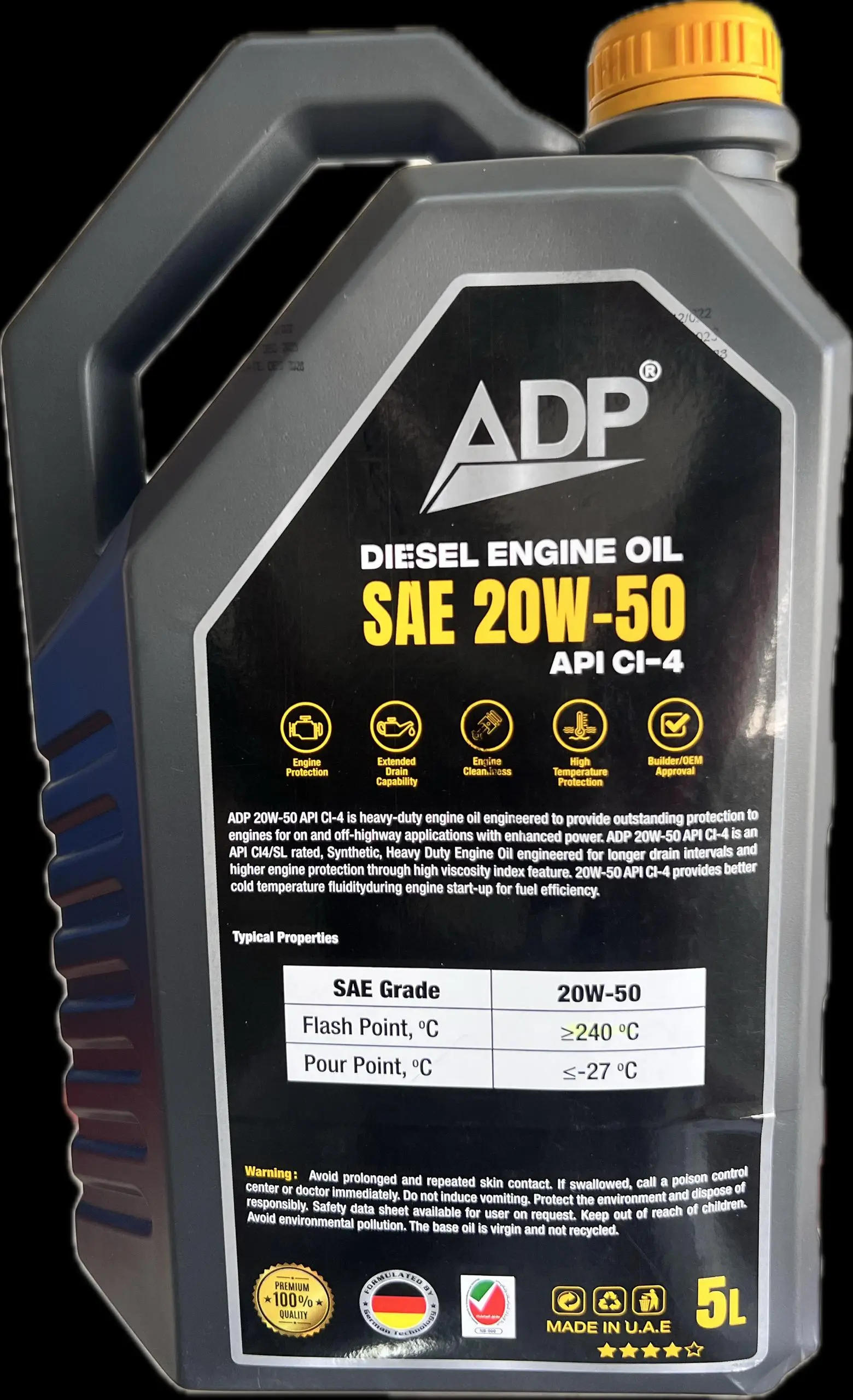 روغن موتور دیزل ADP SAE 20W-50 API CI-4